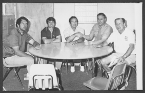 Photograph of Rancho High School coaches and administration staff, North Las Vegas, Nevada, 1971