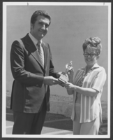Photograph of Councilman Ron Lurie and volunteer, Clark County, Nevada, July 19, 1977