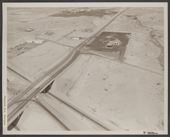Photograph of an aerial view of Cheyenne overpass, North Las Vegas, June 5, 1973