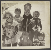 Photograph of trick-or-treaters at North Las Vegas Library, October 30, 1975