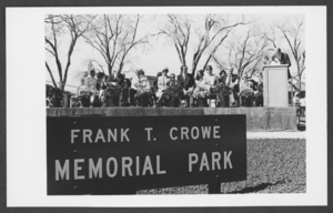 Photograph of ceremony at Frank T. Crowe Memorial Park, Boulder City, Nevada, March 15, 1981