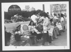 Photograph of Culinary Workers Union picketing, Las Vegas, May 13, 1984