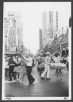 Photograph of Fremont Street celebration, Las Vegas, circa 1980