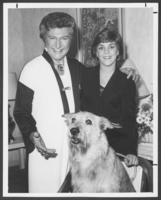 Photograph of couple and dog, Las Vegas, 1980