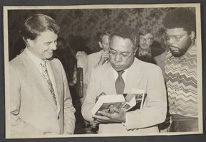 Photograph of Alex Haley and others, Las Vegas, 1977