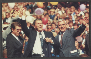 Photograph of Robert List, Ronald Reagan, and Paul Laxalt, circa early 1980