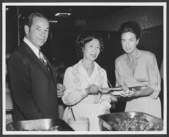 Photograph of James L. Buchanan, Lilly Fong, and Judith Eaton, probably Las Vegas, circa 1979