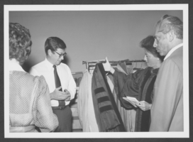 Photograph of Nevada Governor Robert List, Judith Eaton, and others, Las Vegas, circa December 1979