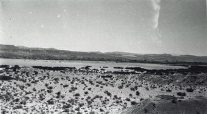 Photograph of the Lost City site and Lake Mead, near Overton, Nevada, spring 1938