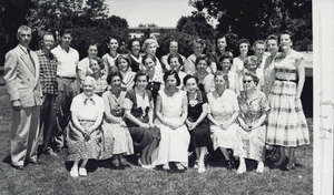 Photograph of Boulder City Elementary School teachers and faculty, Boulder City, Nevada, circa 1950s