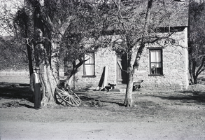 Photograph of the home of Esaias Edwards, Diamond Valley, Utah, 1973