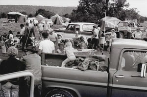 Photograph of Woods family reunion, Springerville, Arizona, August 1979