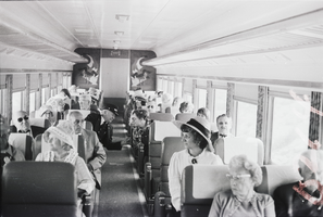 Film transparency of the Las Vegas Day train ride, Las Vegas, circa 1980