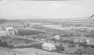 Film transparency of Boulder City, Nevada, circa 1933-1934