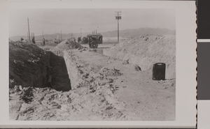Slide of Maude Frazier Hall construction, University of Nevada, Las Vegas, circa 1957