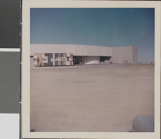 Slide of the completed library, University of Nevada, Las Vegas, circa 1962