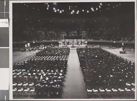 Slide of graduation ceremonies at University of Nevada, Las Vegas, circa 1964