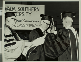 Slide of commencement ceremony for University of Nevada, Las Vegas, circa 1967