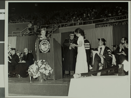 Slide of commencement ceremony for University of Nevada, Las Vegas, May 9, 1973