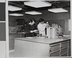 Slide of students in a lab, University of Nevada, Las Vegas, circa early 1960s