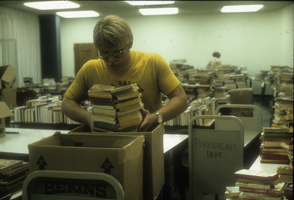 Slide of book sale, University of Nevada, Las Vegas, circa 1986