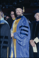 Slide of man in academic regalia, University of Nevada, Las Vegas, 1982