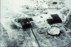 Slide of aerial view of University of Nevada, Las Vegas campus, circa 1963-1966