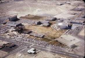 Slide of an aerial view of campus, University of Nevada, Las Vegas, circa 1971