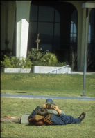 Slide of students on campus, University of Nevada, Las Vegas, circa 1970s