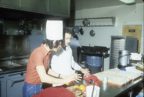 Slide of students in culinary class, University of Nevada, Las Vegas, circa 1970s