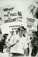 Slide of student protest, University of Nevada, Las Vegas, circa 1968