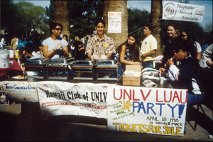 Slide of Hawaii Club of UNLV members, University of Nevada, Las Vegas, 1998