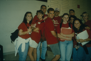 Slide of students, University of Nevada, Las Vegas, circa 1990s