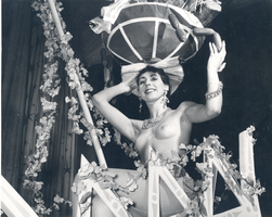 Photograph of a showgirl in "Lido de Paris" at the Stardust Hotel, Las Vegas, Nevada, circa 1958-1959