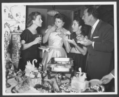 Photograph of Wilbur Clark's birthday party, Las Vegas, December 27, 1956