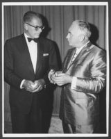 Photograph of Bennett Cerf and Wilbur Clark, circa 1950s