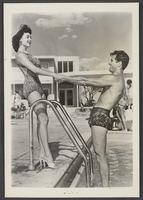 Photograph of Marla English and Hugh O'Brien, Las Vegas, circa 1950s