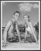 Photograph of Tab Hunter and Lori Nelson, Las Vegas, circa 1955