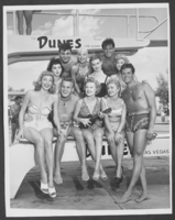 Photograph of celebrities at the Dunes Hotel, Las Vegas, circa 1955