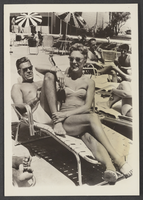 Photograph of Virginia Field and Willard Parker, Las Vegas, 1955