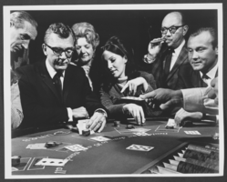 Photograph of people playing cards, Las Vegas, circa 1950s