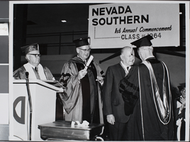 Photograph of the Nevada Southern University commencement, Las Vegas, June 3, 1964
