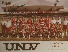 Photograph of the 1979-80 Runnin' Rebel basketball team, 1980