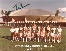Photograph of the 1978-79 Runnin' Rebel basketball team, 1979