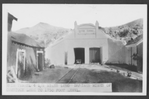 Postcard of Sutro Tunnel, Nevada, circa early 1900s