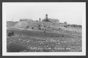 Postcard of Ruby Hill Mine, Eureka, Nevada, circa 1880-1890s