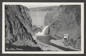 Postcard of Hoover Dam, Boulder City, Nevada, circa 1940s