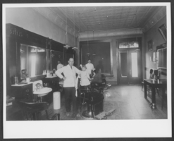 Photograph of barber shop, Las Vegas, Nevada, 1916