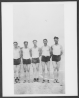 Photograph of basket ball team at Lincoln County High School, Panaca, Nevada, circa 1928