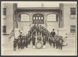 Photograph of Las Vegas Grammar School Band, Las Vegas, 1917-1918